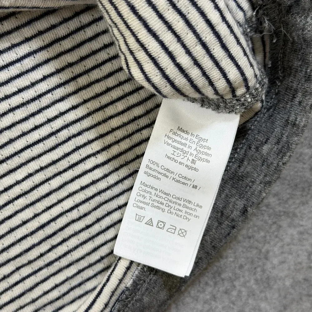 J.Crew Knit Goods 1/4 Zip Pullover Mens L Heather Gray Cotton Preppy Sweater